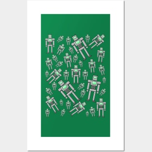 Toy Robot Pattern Posters and Art